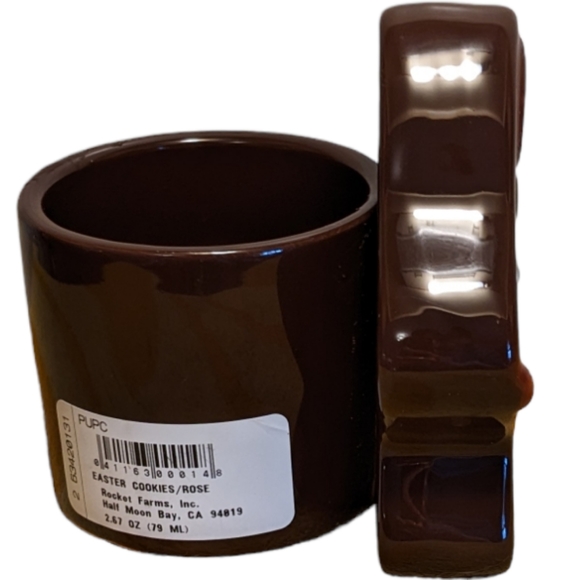 Dark Brown & White Bunny Rabbit Mini Planter or Votive Holder Set of 2 - Picture 10 of 15